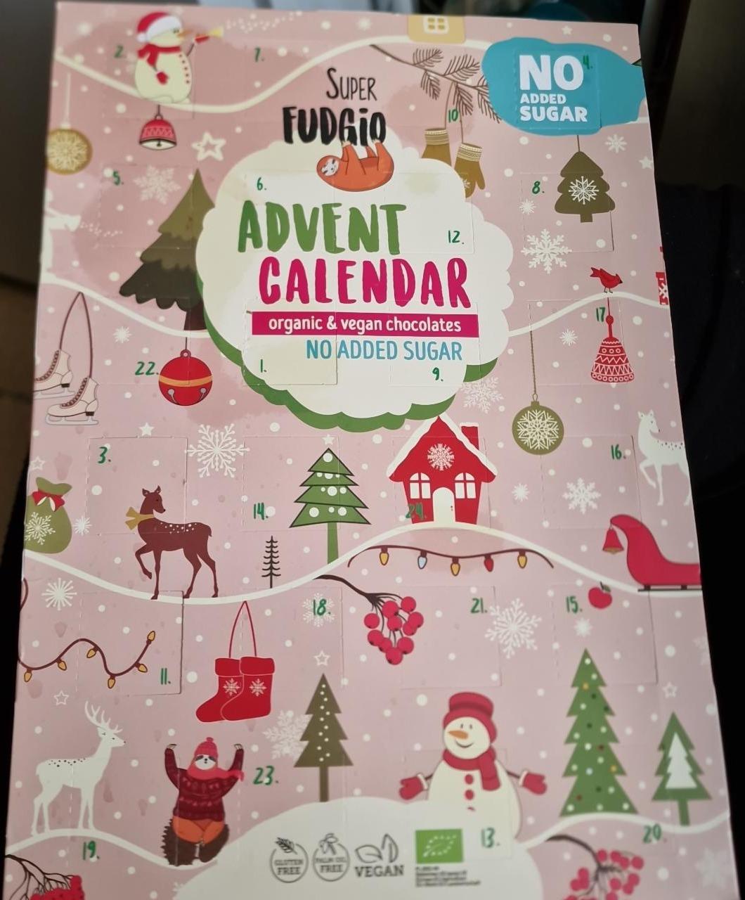 Fotografie - Advent calendar organic & vegan chocolates no added sugar Super Fudgio