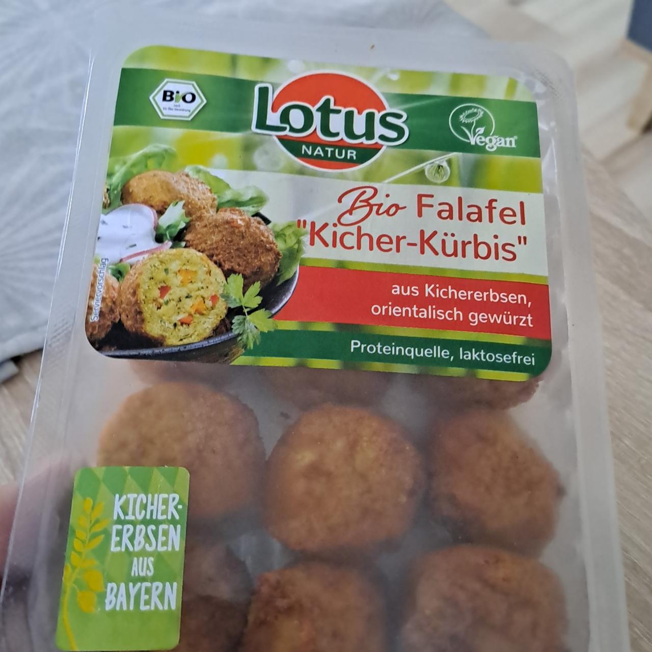 Fotografie - Bio falafel kicher-kürbis vegan Lotus natur