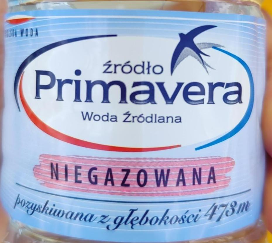 Fotografie - Woda Niegazowana Primavera