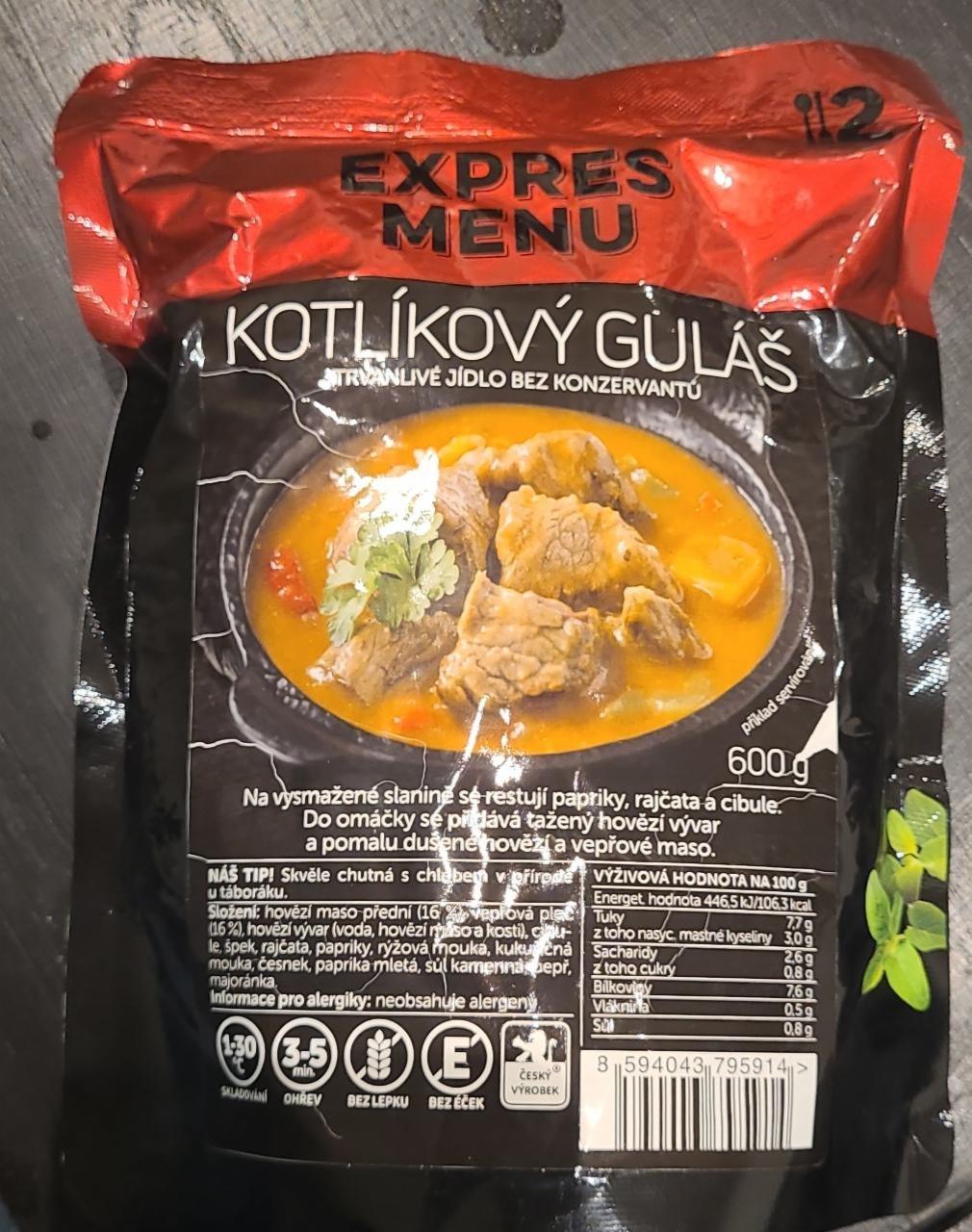 Fotografie - Kotlíkový guláš Expres Menu