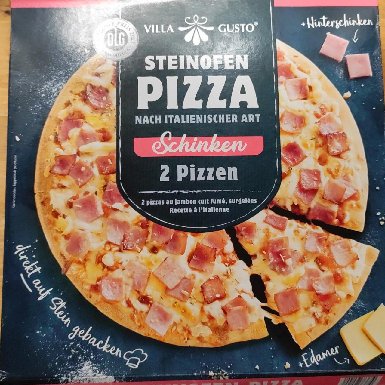 Fotografie - Steinofen Pizza Schinken Villa Gusto