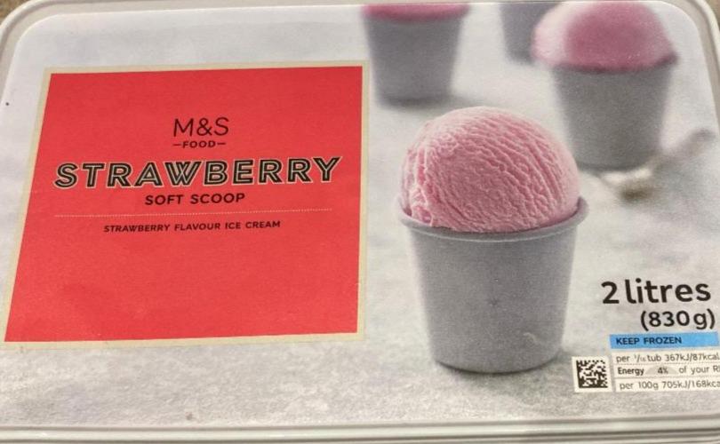 Fotografie - Mražený krém s jahodovou příchutí Marks & Spencer