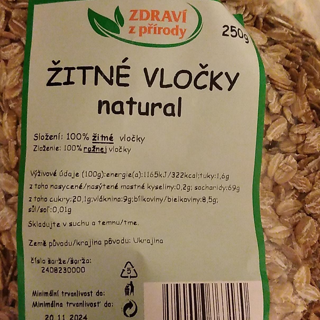 Fotografie - Žitné vločky natural Zdraví z přírody