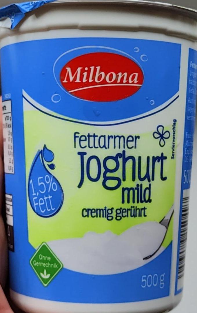 Fotografie - Fettarmer Joghurt mild 1,5% fett Milbona