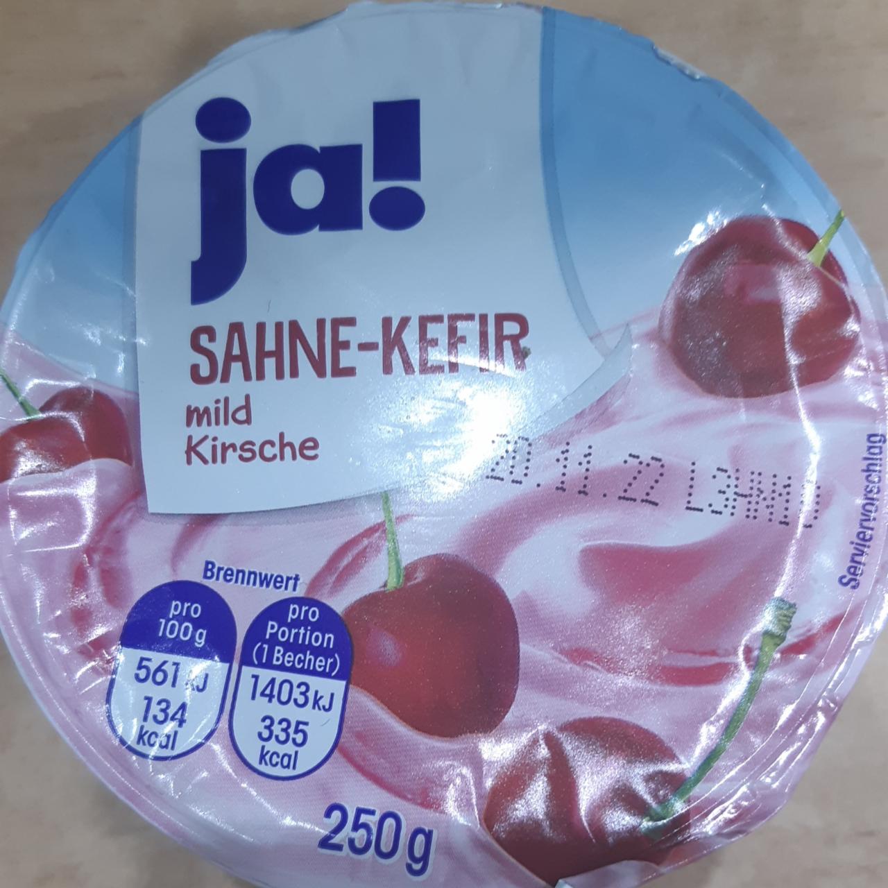 Fotografie - Sahne-kefir mild kirsche Ja!