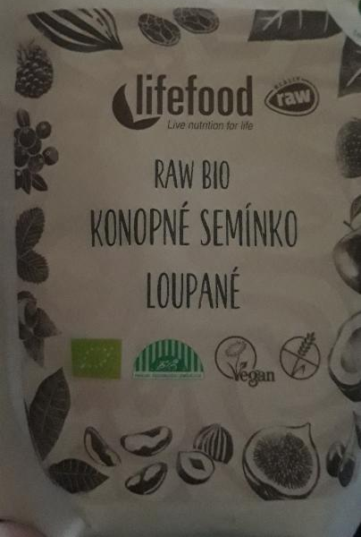 Fotografie - Raw bio konopné semínko loupané