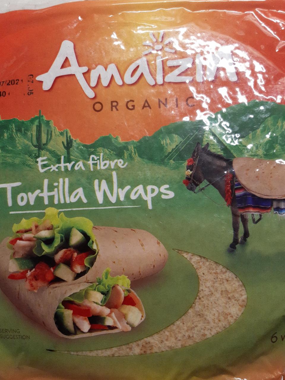 Fotografie - Extra Fibre Tortilla Wraps Amaizin Organic