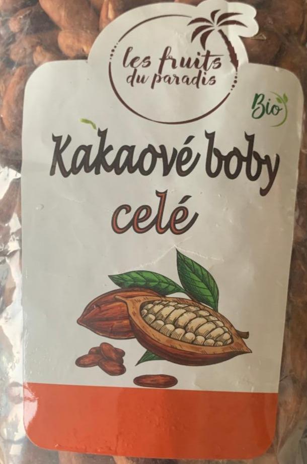 Fotografie - Kakaové boby celé RAW BIO Les Fruits du Paradis