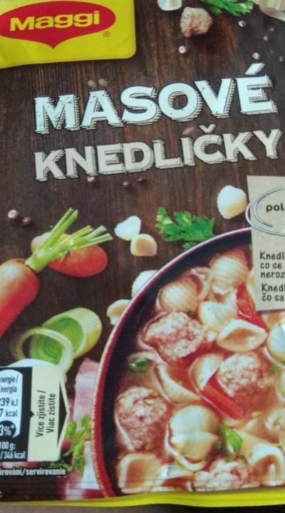 Fotografie - polévka s masovými knedlíčky Maggi