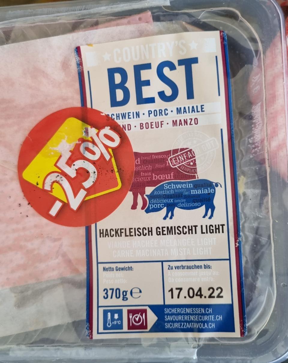 Fotografie - Hackfleisch gemischt light Country's best