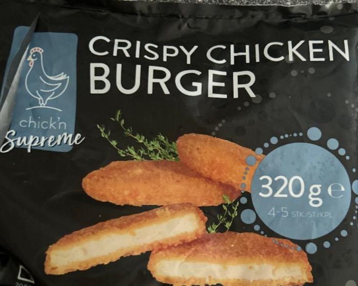 Fotografie - Crispy chicken burger Chick'n Supreme