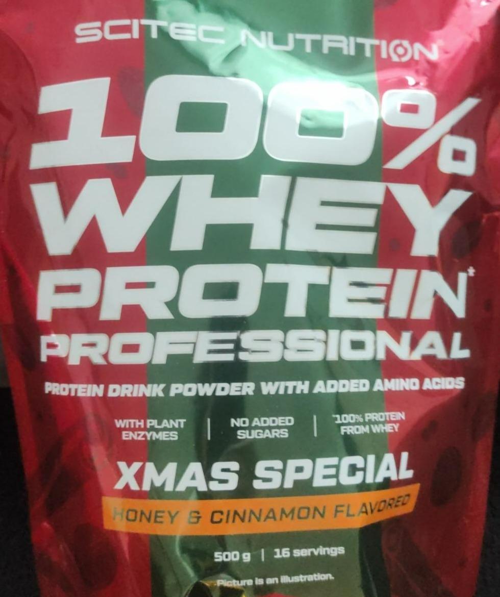 Fotografie - 100% Whey Protein XMas special Honey & Cinnamon Scitec Nutrition