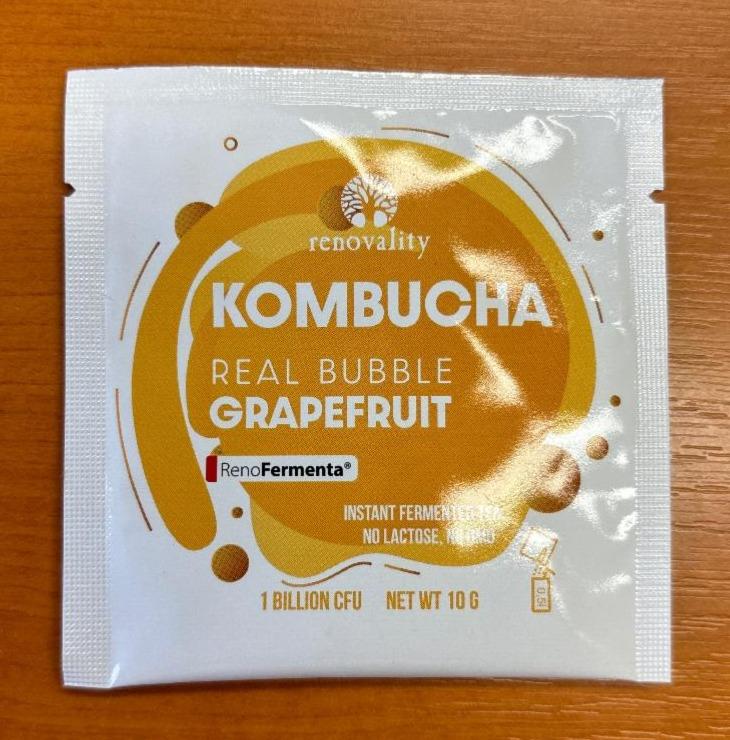 Fotografie - Kombucha real bubble grapefruit Renovality