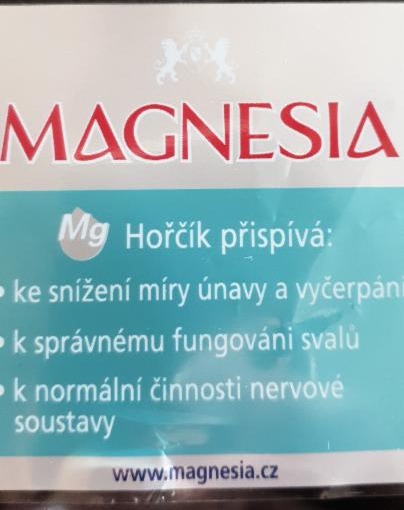 Fotografie - Magnesia minerální voda perlivá