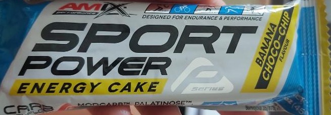 Fotografie - Sport Power Energy Cake banana choco-chip Amix Nutrition