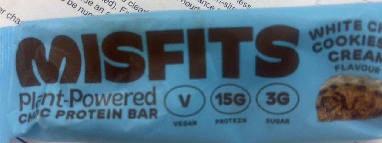 Fotografie - Cookies 'N' Cream White Choc Protein Bar Misfits