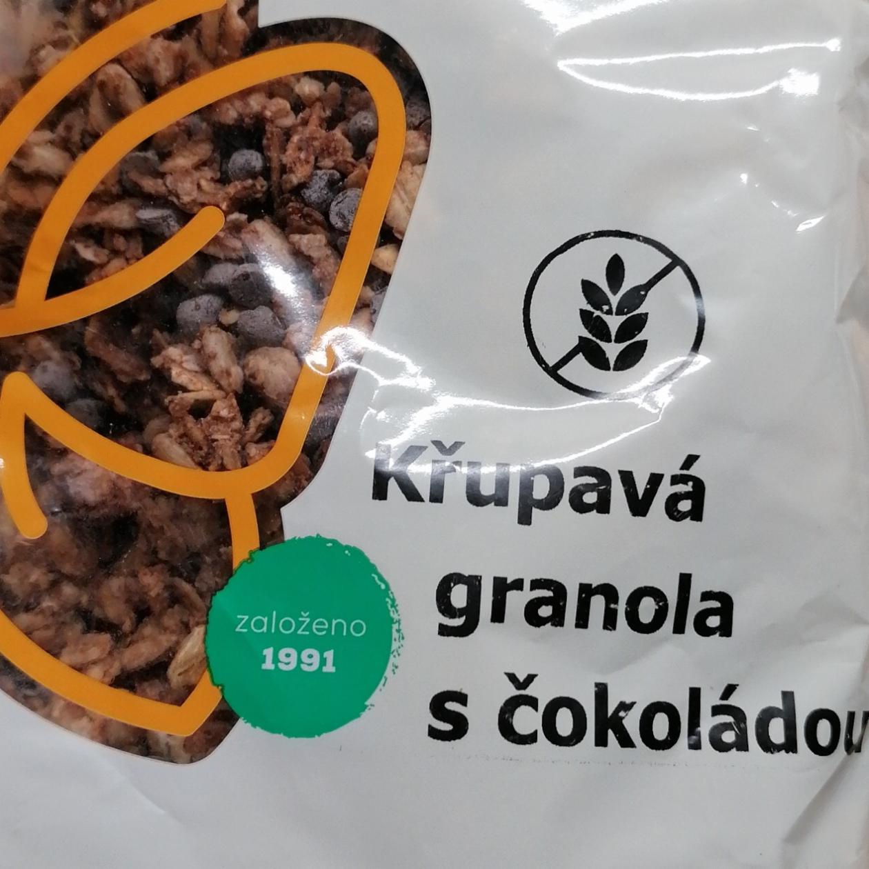 Fotografie - Křupavá granola s čokoládou bez lepku Natural Jihlava