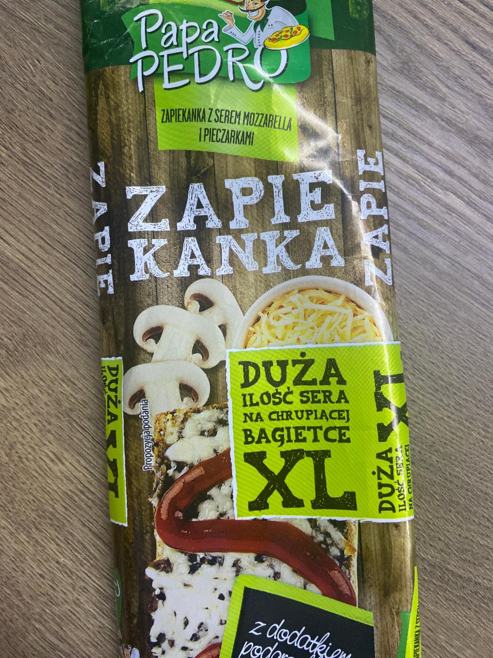 Fotografie - Zapiekanka z serem mozzarella i pieczarkami Papa Pedro