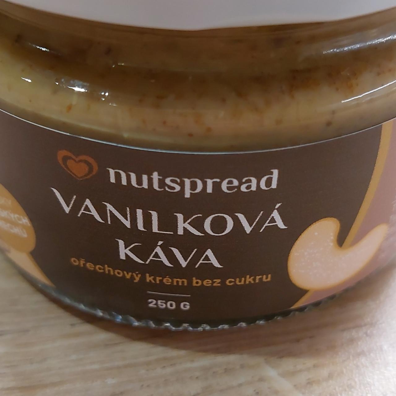 Fotografie - Vanilková káva ořechový krém bez cukru Nutspread