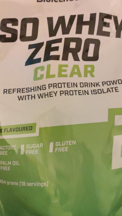 Fotografie - Iso Whey Zero Clear Lime BioTechUSA