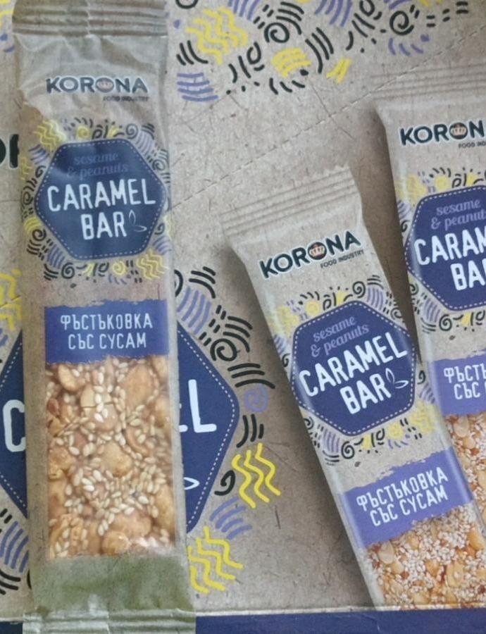 Fotografie - Caramel bar sesame & peanuts Korona