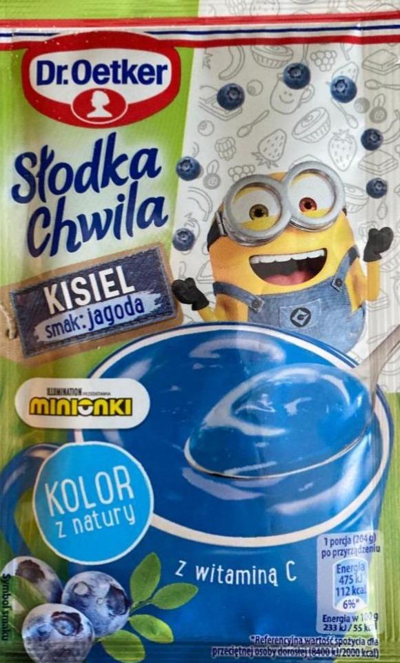 Fotografie - Słodka Chwila Kisiel smak jagoda Dr. Oetker