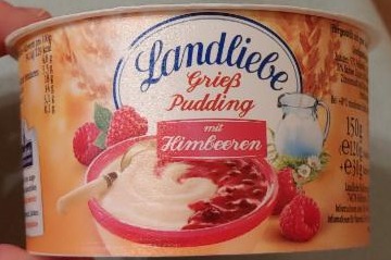 Fotografie - Grieß Pudding mít Himbeeren Landliebe