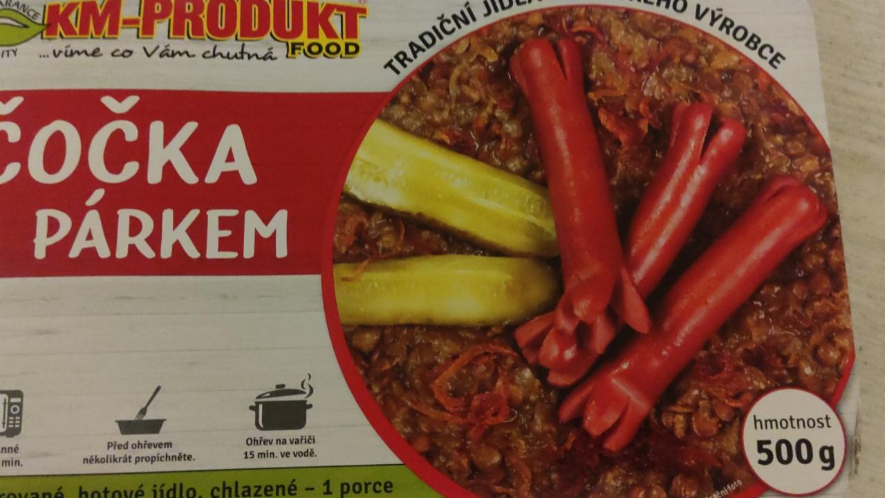 Fotografie - Čočka s párkem KM-produkt