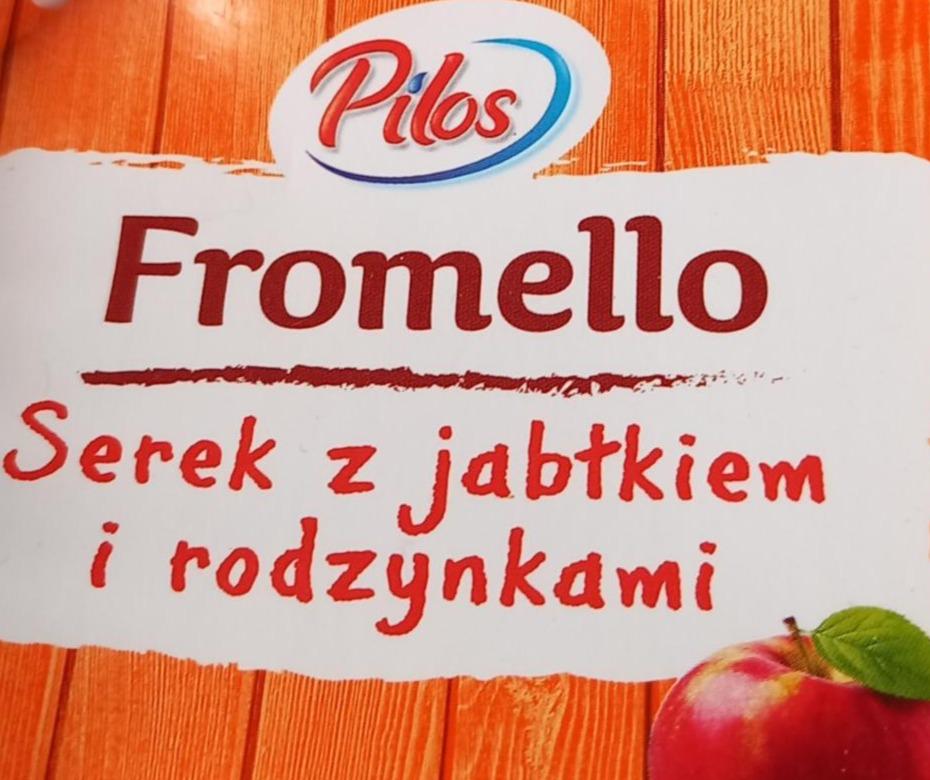 Fotografie - Fromello Serek z jablkiem i rodzynkami Pilos