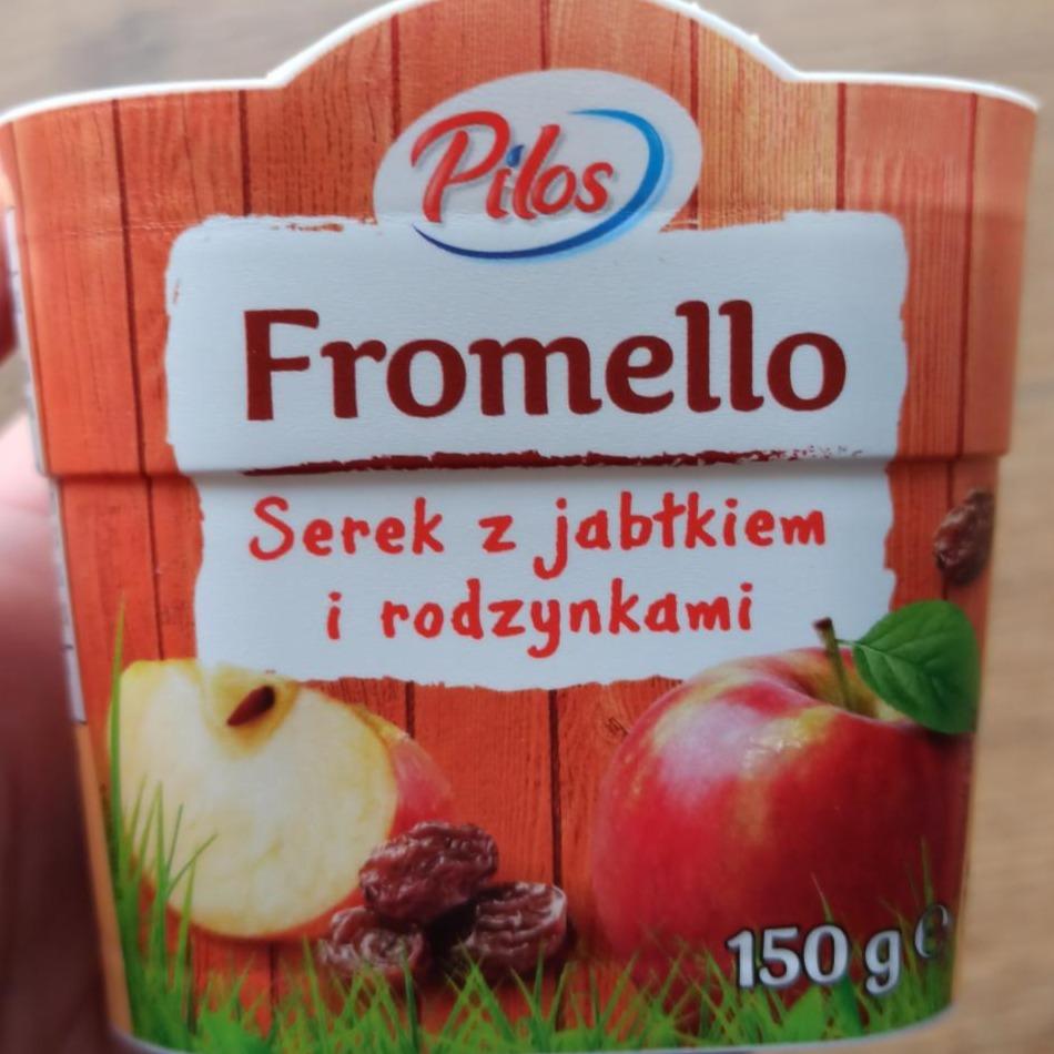 Fotografie - Fromello Serek z jablkiem i rodzynkami Pilos