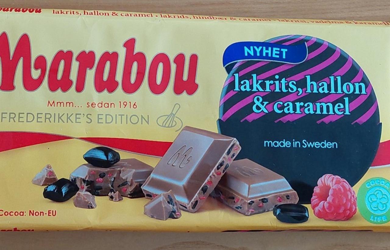 Fotografie - Nyhet lakrits, hallon & caramel Marabou