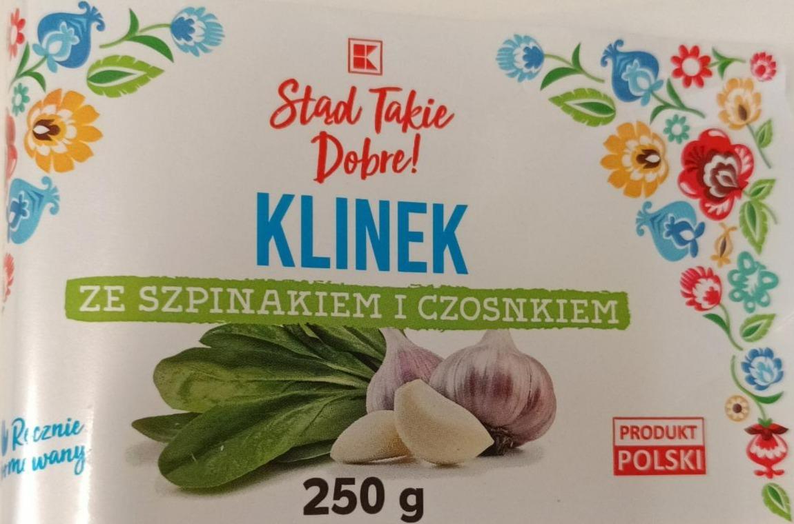 Fotografie - Klinek ze szpinakiem i czosnkiem K-Stąd Takie Dobre