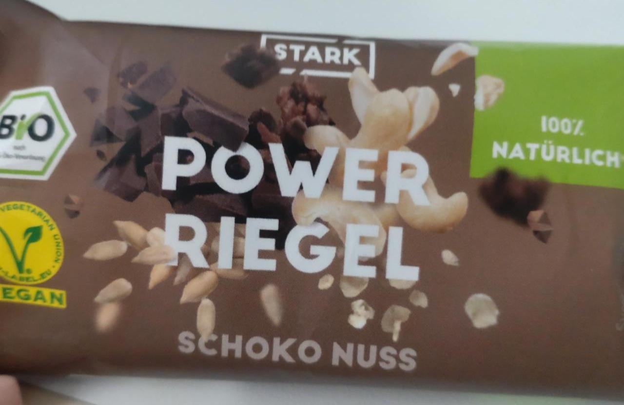 Fotografie - Bio Power Riegel Schoko Nuss Stark