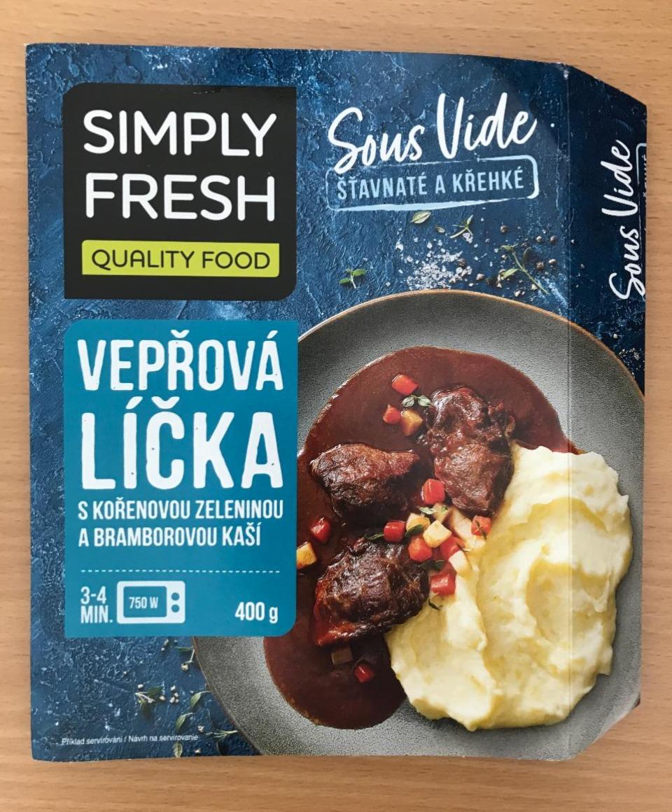 Fotografie - Vepřová líčka s kořenovou zeleninou a bramborovou kaší Simply Fresh