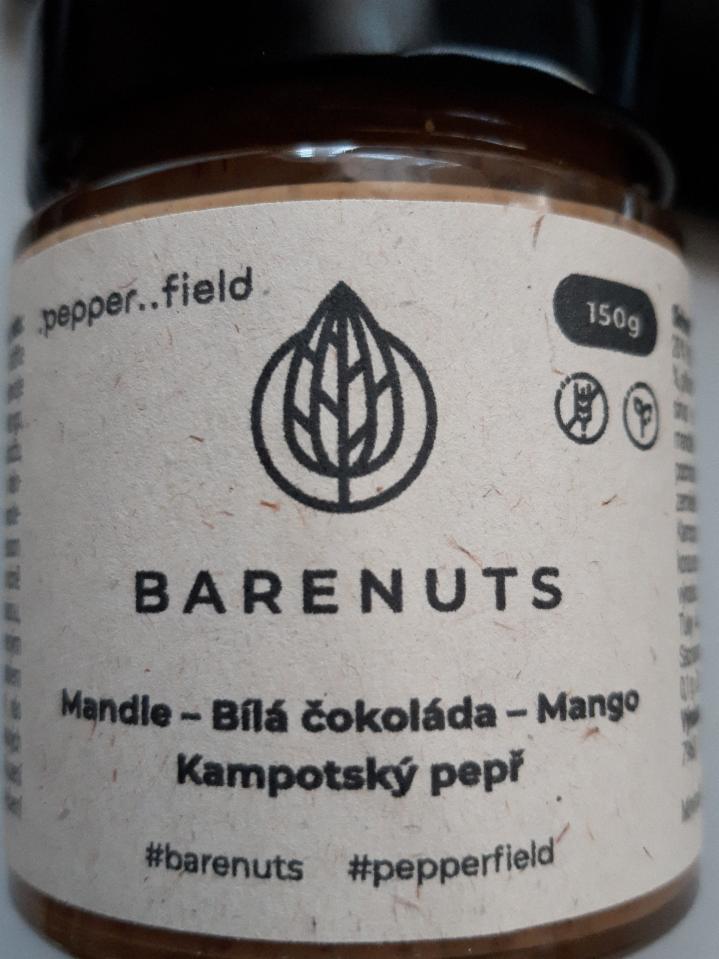 Fotografie - Mandle Bílá čokoláda Mango Kampotský pepř Barenuts