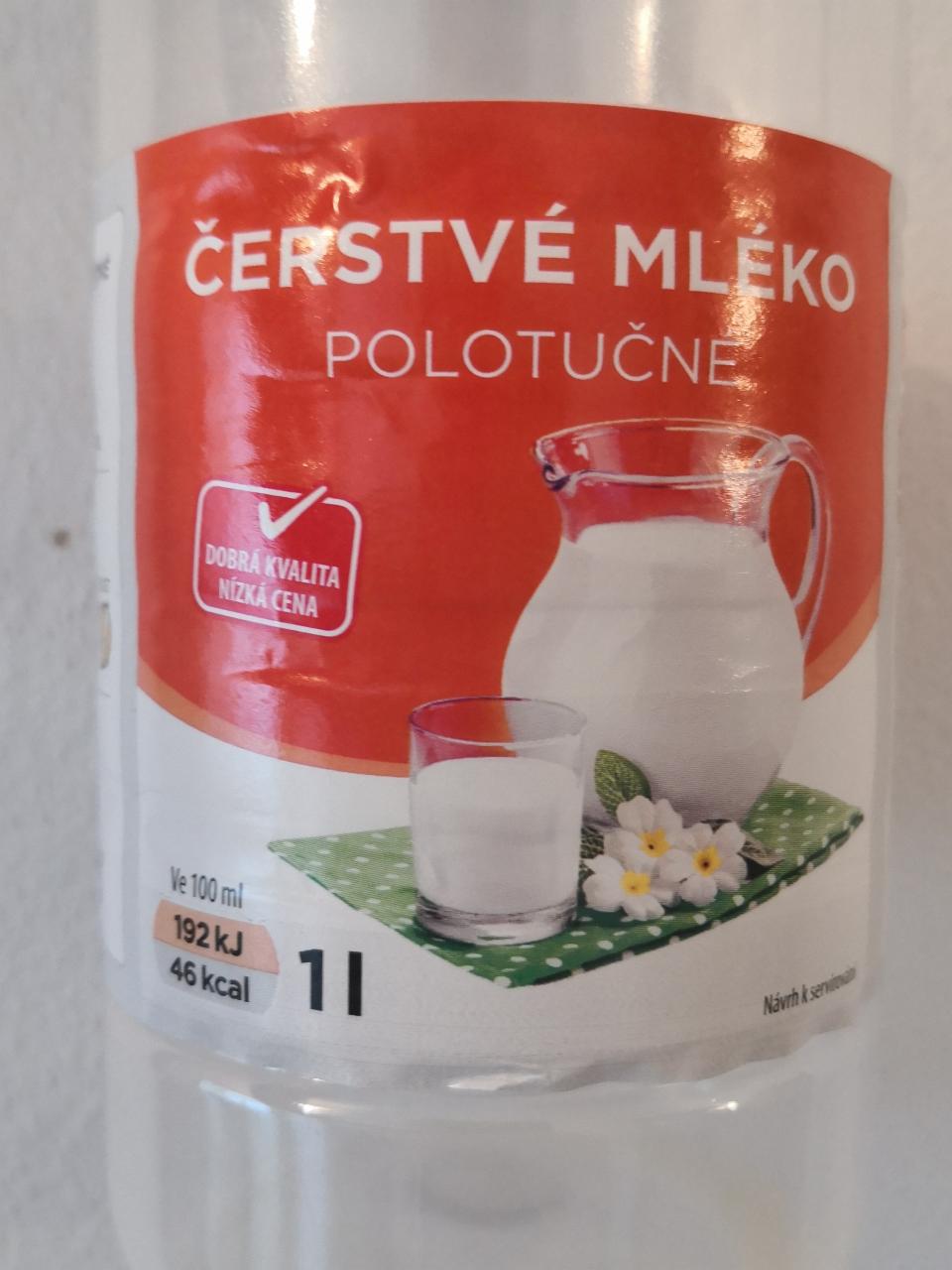 Fotografie - Čerstvé mléko polotučné Globus