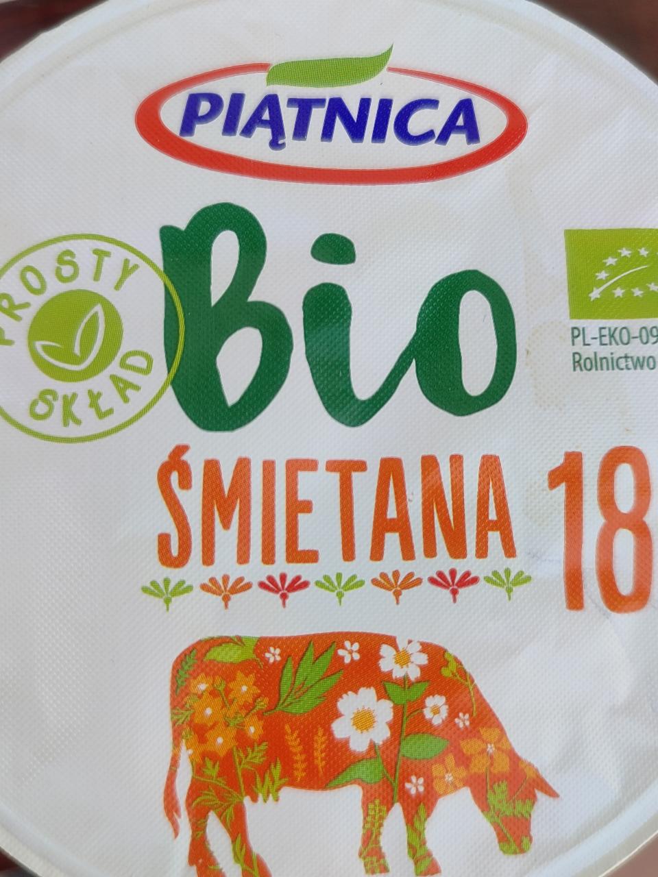 Fotografie - Bio Śmietana 18% Piątnica