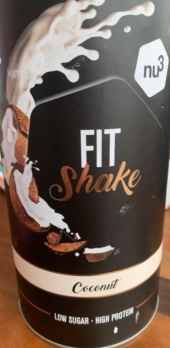 Fotografie - Fit shake coconut low sugar high protein Nu3