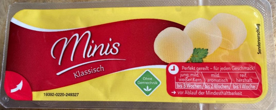 Fotografie - Minis Klassisch Sauermilchkäse Lidl