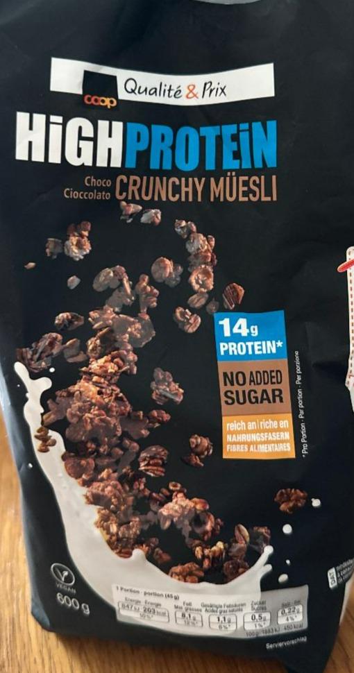 Fotografie - High Protein Crunchy Müesli Coop Qualite & Prix