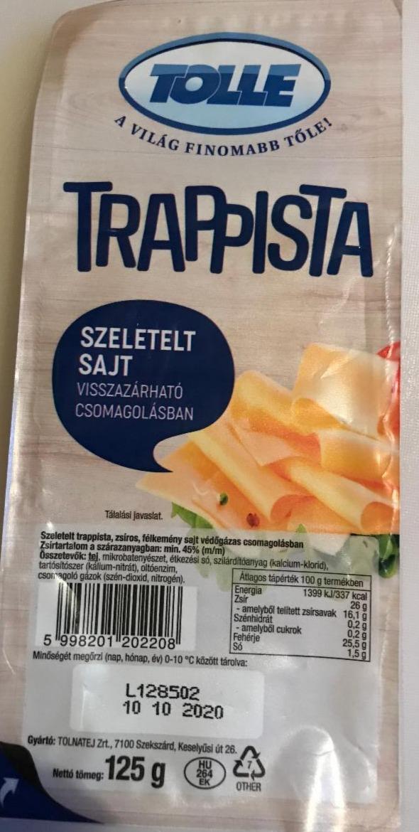 Fotografie - Tolle Trappista szeletelt sajt