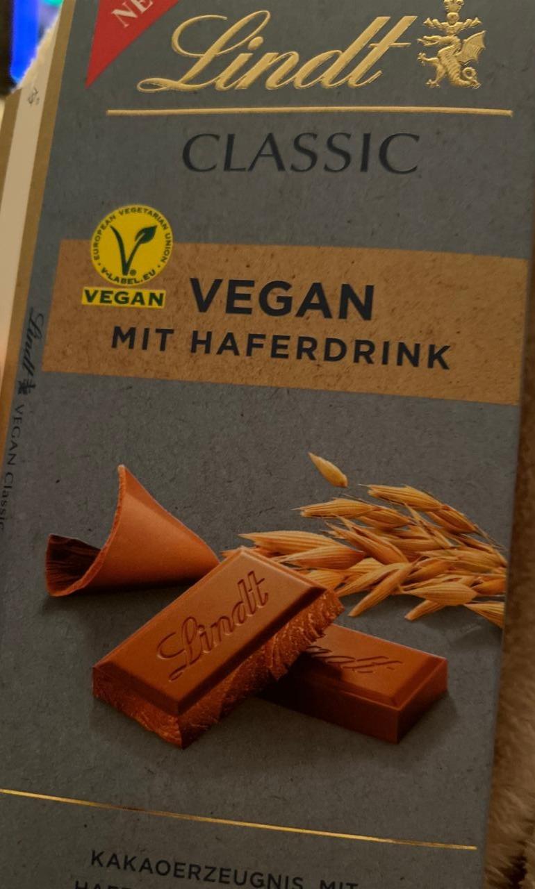 Fotografie - Vegan mit Haferdrink Lindt Classic