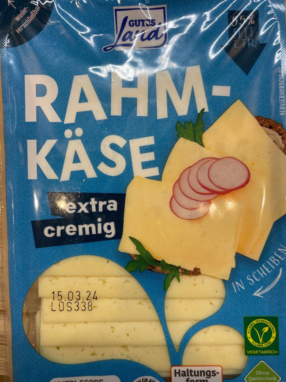 Fotografie - Rahmkäse extra cremig Gutes Land