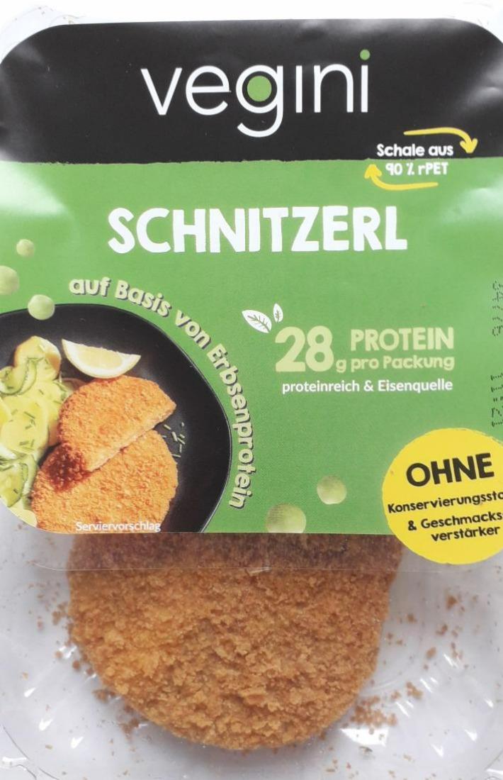 Fotografie - Schnitzerl auf Basis von Erbsenprotein Vegini