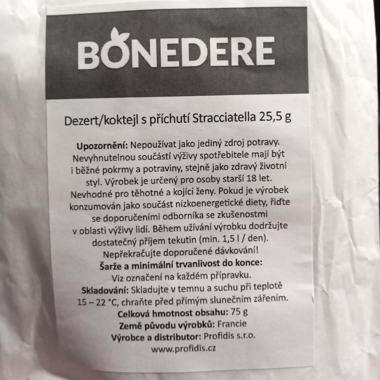 Fotografie - Dezert/koktejl stracciatella Bonedere