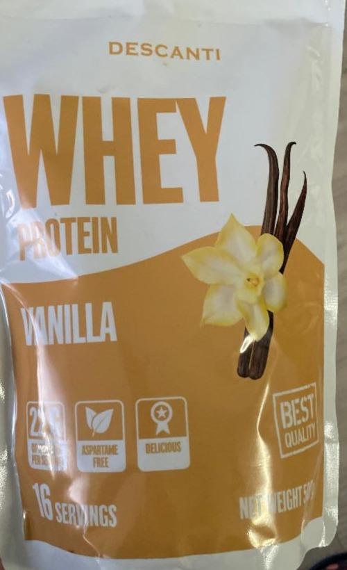 Fotografie - Whey Protein Vanilla Descanti