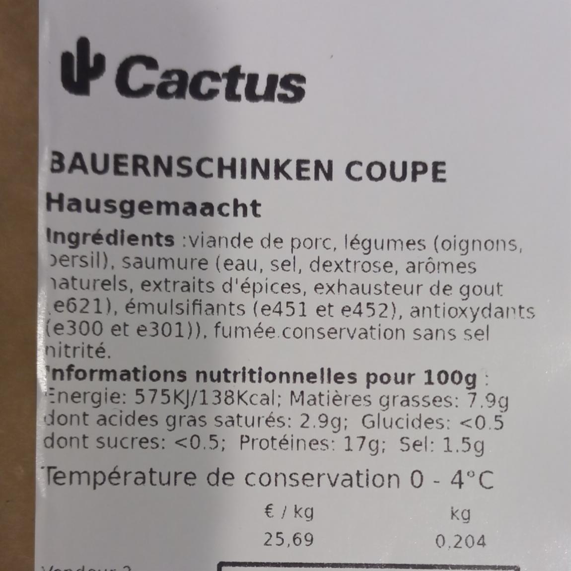 Fotografie - Bauernschinken Cactus