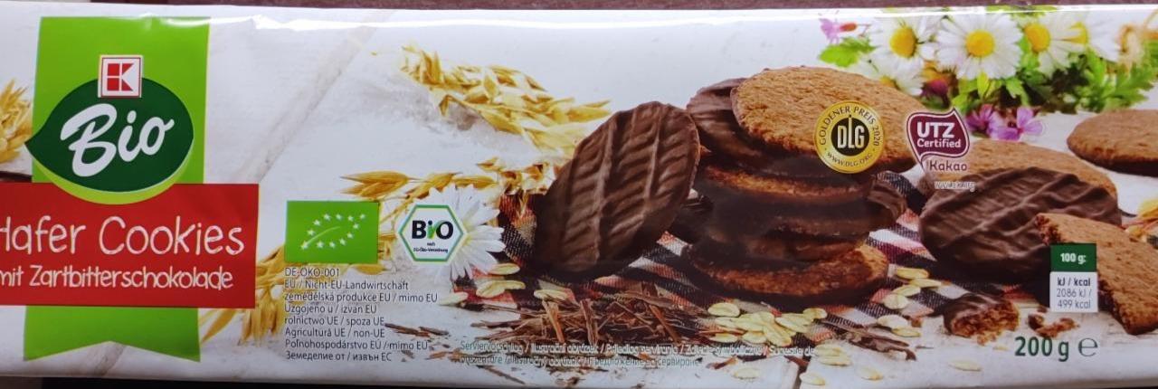 Fotografie - Hafer Cookies mit Zartbitterschokolade K-Bio