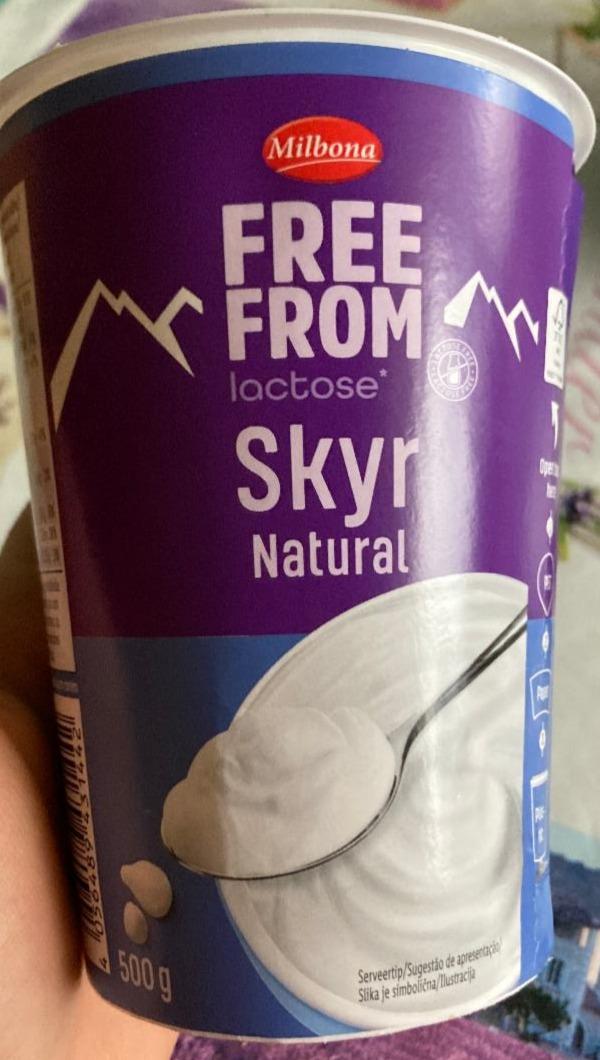 Fotografie - Free from lactose Skyr natural Milbona