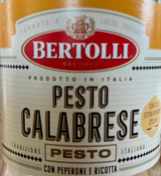 Fotografie - Pesto Calabrese Bertolli